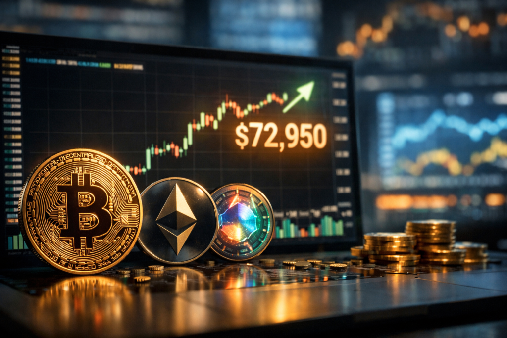 Bitcoin Approaches $73K Mark Amidst Ethereum and HYPE Gains Bitcoin Approaches $73K Mark Amidst Ethereum and HYPE Gains – featured image