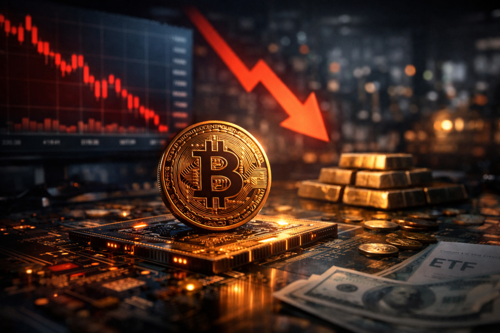 Bitcoin Faces Monthly Lows Amid Institutional Selling and ETF Outflows – featured image