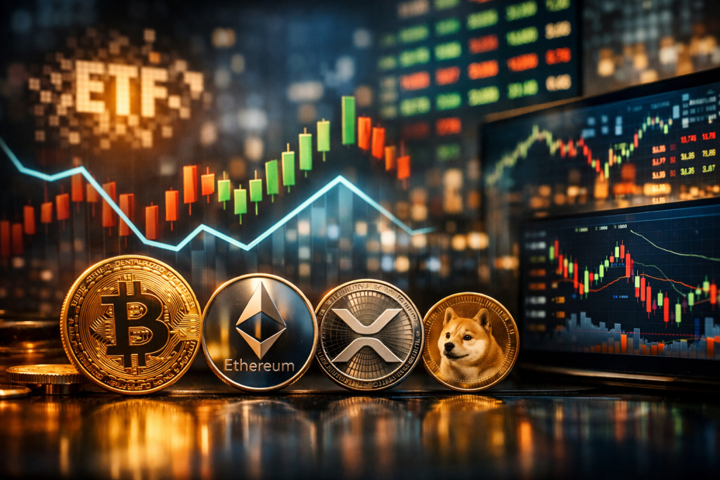 Cryptocurrency Markets Stumble as Stocks Surge and ETF Hype Fades – featured image
