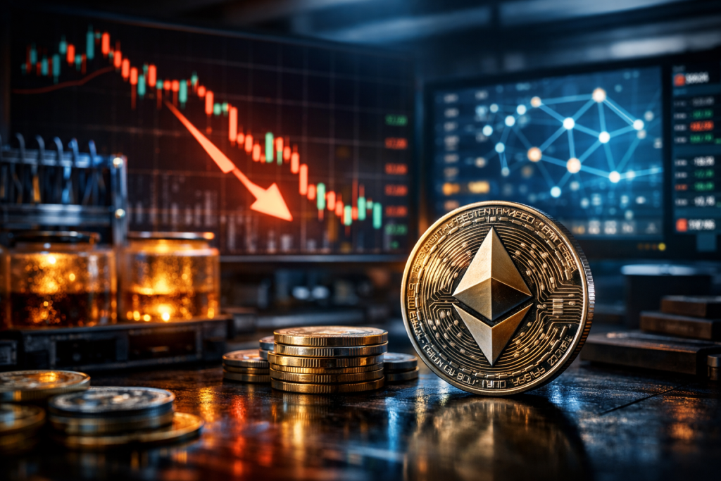 Ethereum Faces Bearish Sentiment Amid Market Pressures and Strategic Accumulation – featured image