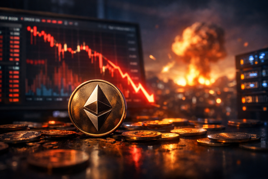 Ethereum Plummets Below $2,000 Amid Geopolitical Tensions and Massive Liquidations – featured image