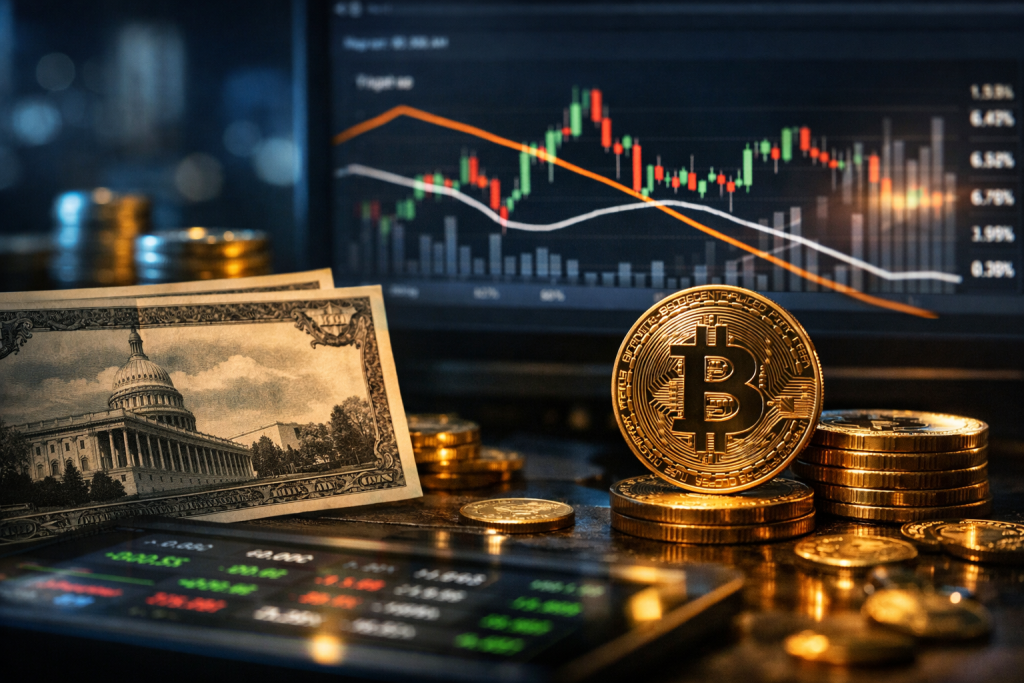 Treasury Yields Surge as Bitcoin Struggles Beneath Key Average – featured image