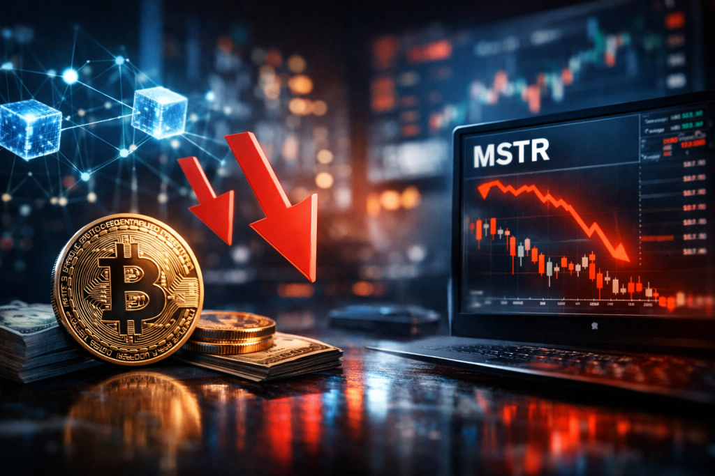 Michael Saylor's Bitcoin Bet Faces Pressure as MSTR Stock Drops 8% – featured image
