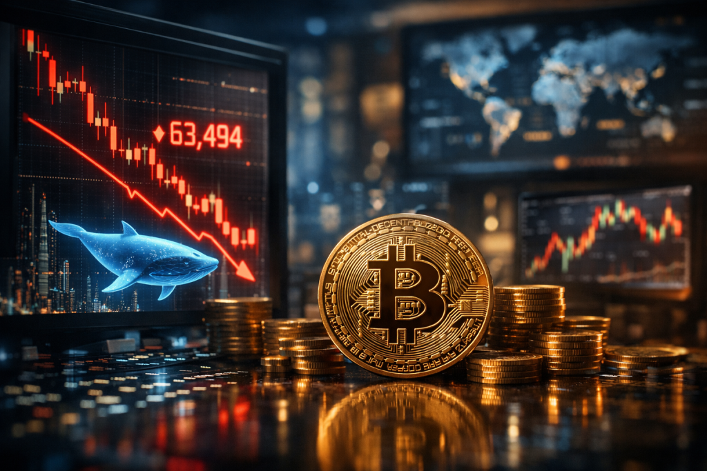Bitcoin Dips to $63K as Whales Accumulate Amid Market Turmoil – featured image