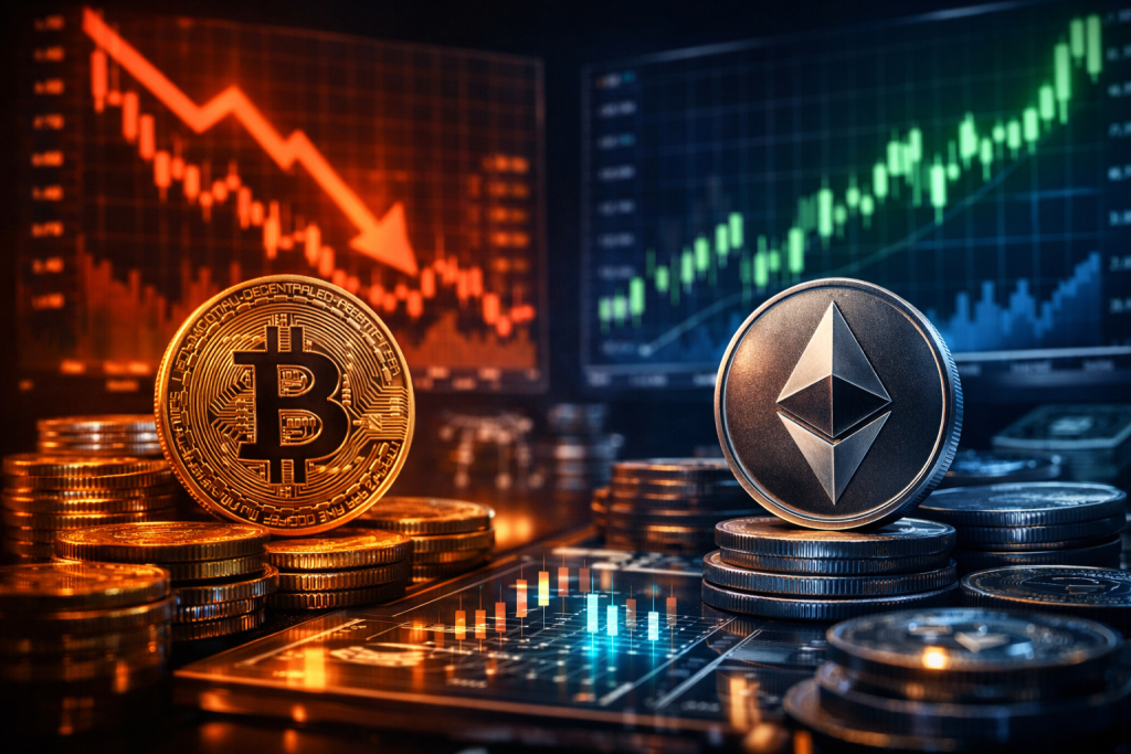 Bitcoin ETFs Face Continued Outflows as Ether Funds See Inflow Reversal – featured image