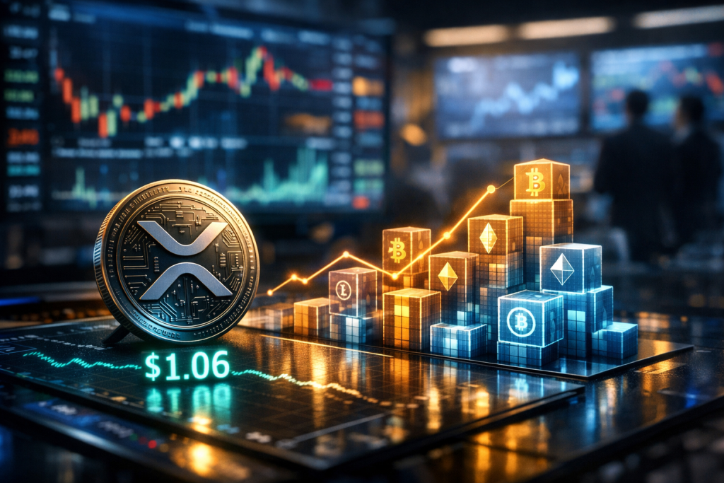 XRP Stalls at $1.06 Amid Shift to Multi-Token ETFs XRP Stalls at $1.06 Amid Shift to Multi-Token ETFs – featured image