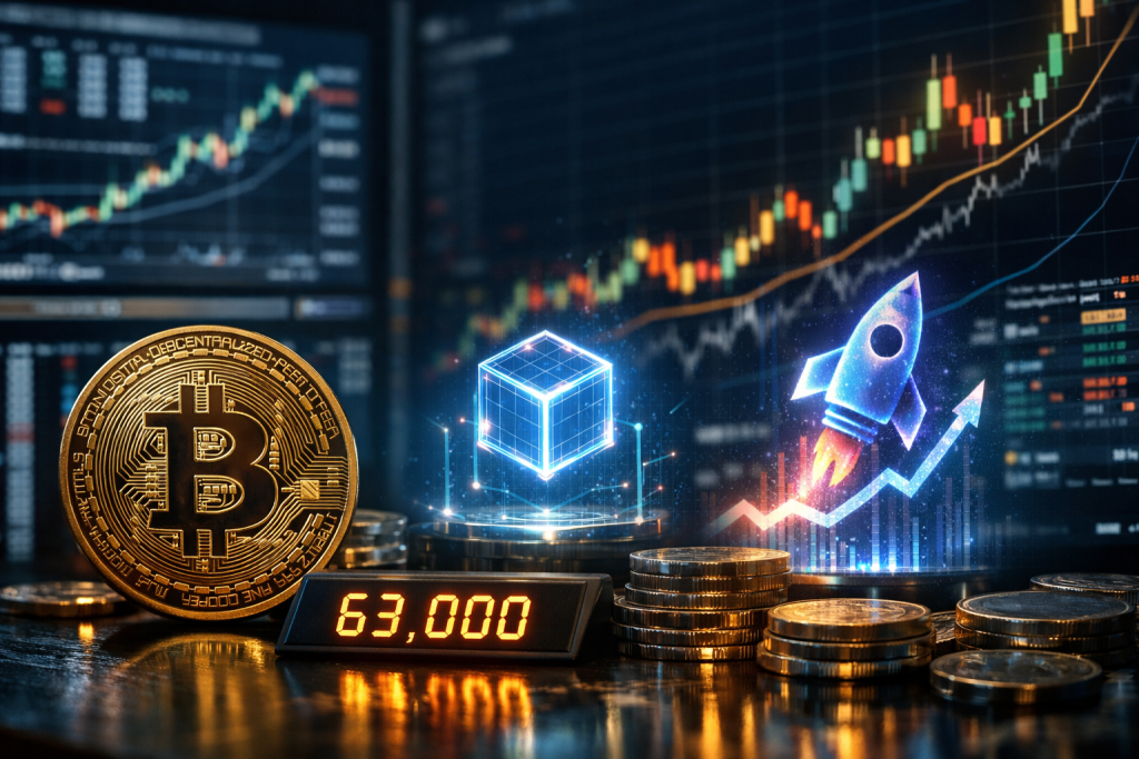 Bitcoin Price Stabilizes Around $63K While HYPE and LINK Surge – featured image