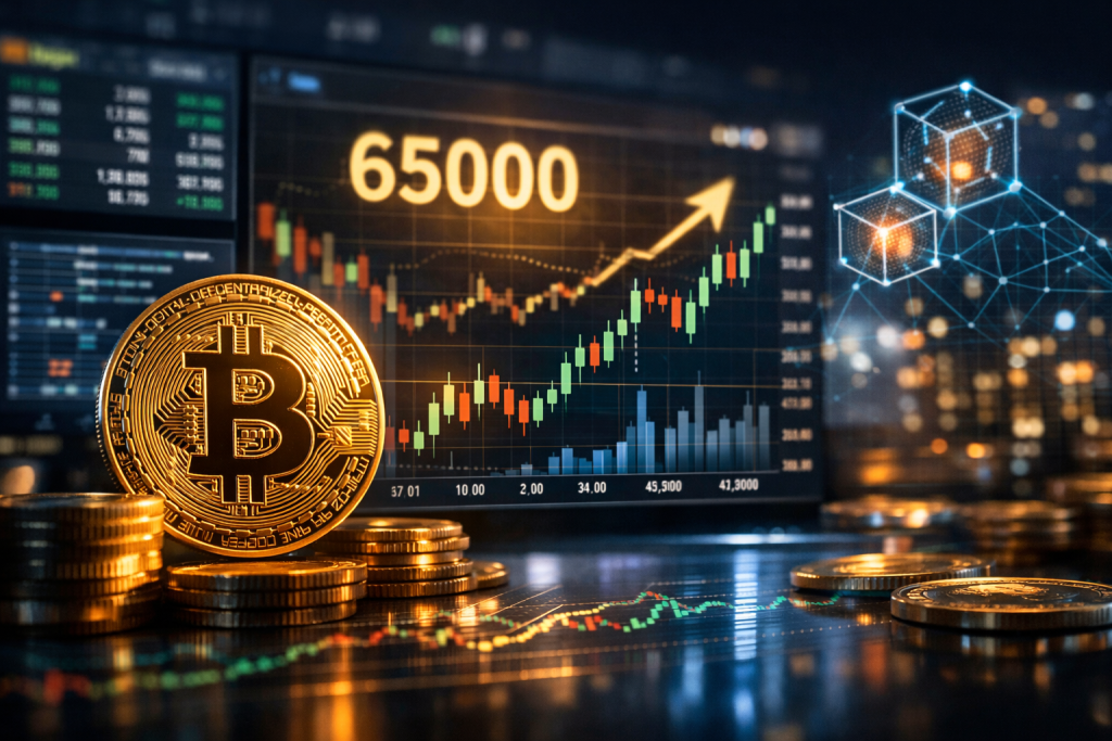 Bitcoin Surpasses $65K as Job Data Alleviates Rate Hike Concerns – featured image