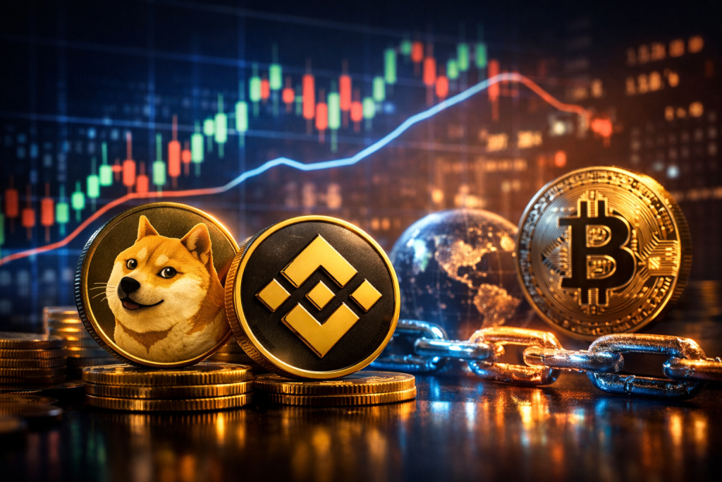 Dogecoin and BNB Surge as Bitcoin Stalls Near $63,700 Dogecoin and BNB Surge as Bitcoin Stalls Near $63,700 – featured image
