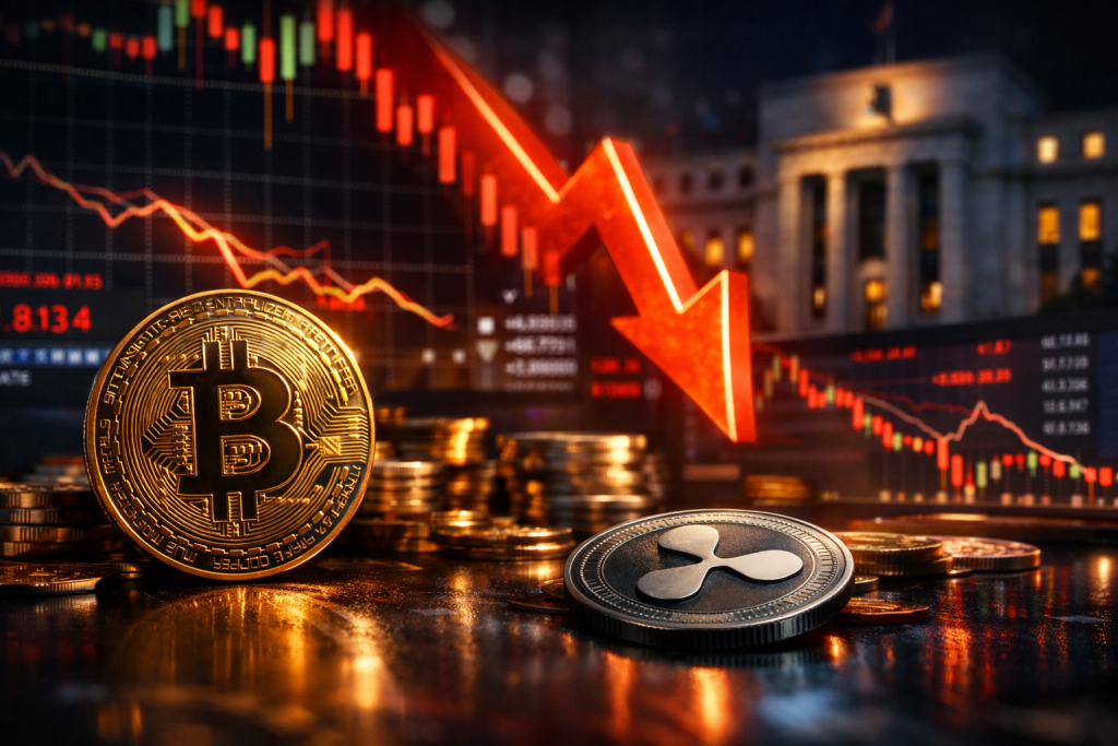 Market Turbulence: Bitcoin Dips Below $79,000 as XRP Takes a Hit Amid Fed Speculation Market Turbulence: Bitcoin Dips Below $79,000 as XRP Takes a Hit Amid Fed Speculation – featured image
