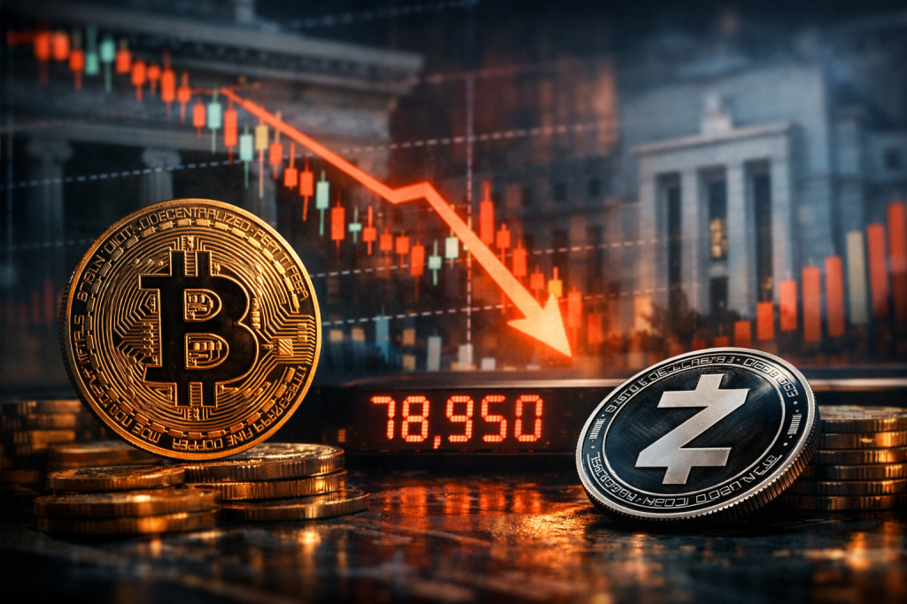 Bitcoin Dips Below $79,000 as Zcash Faces Sharp Declines Amid Fed Rate Hike Speculation – featured image
