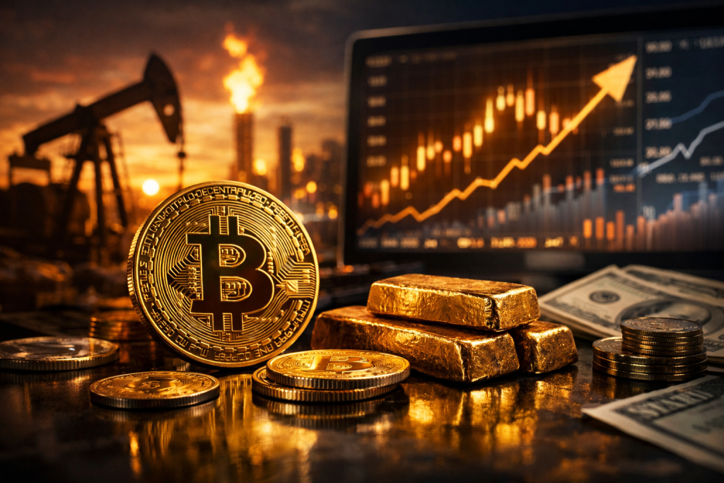Bitcoin Resilient Amidst Rising Oil Prices and Yields as Gold Tumbles – featured image