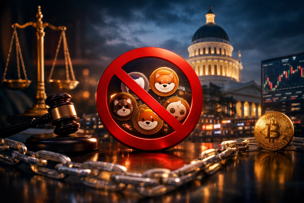 California's Bold Move: Newsom Bans Memecoins, Declares It a Stand Against Populism – featured image