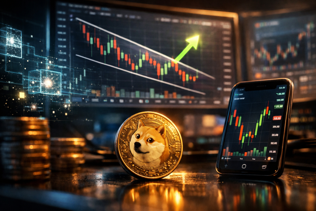 Dogecoin (DOGE) Eyes Potential Breakout Amid Technical Patterns Dogecoin (DOGE) Eyes Potential Breakout Amid Technical Patterns – featured image