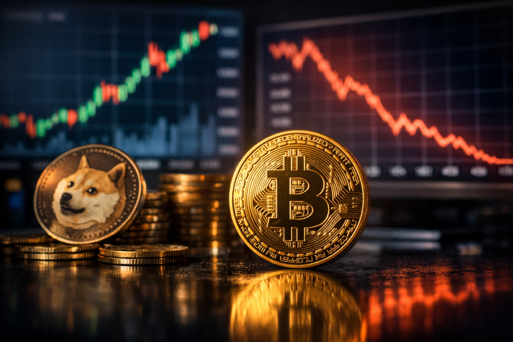 Dogecoin Dips 5% as Bitcoin Maintains Stability at $78,000 – featured image