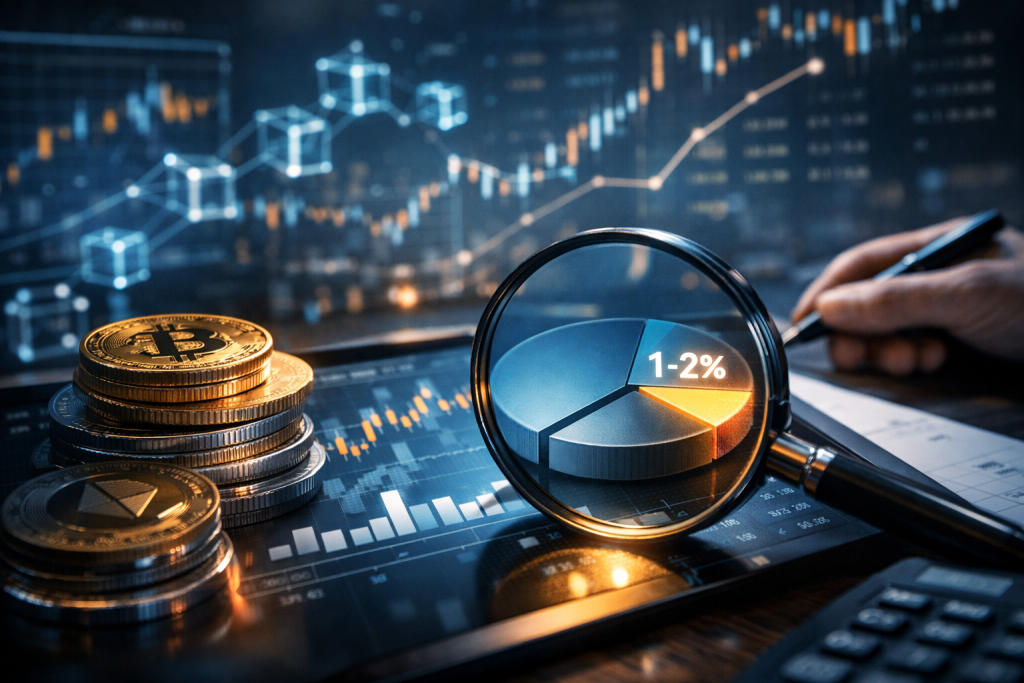 Survey Reveals Dominance of 1%-2% Crypto Allocations Among Investors – featured image