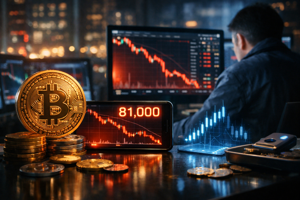 Bitcoin Retreats to $81,000 as Market Volatility Intensifies – featured image