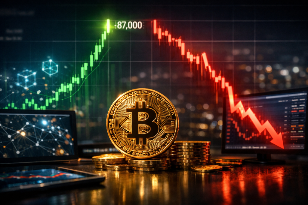 Bitcoin Soars Towards $87,000 Before a Sudden Reversal – featured image