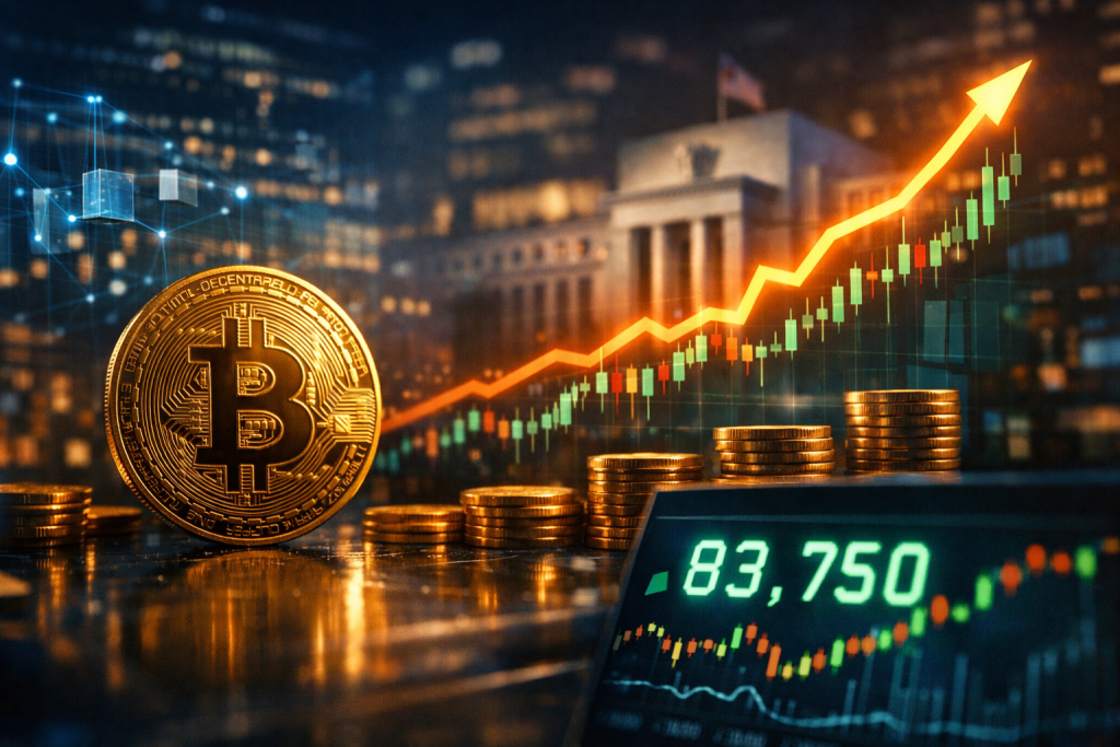 Bitcoin Surges Towards $84,000 as Fed's Williams Signals No Rate Hikes Until 2027 – featured image