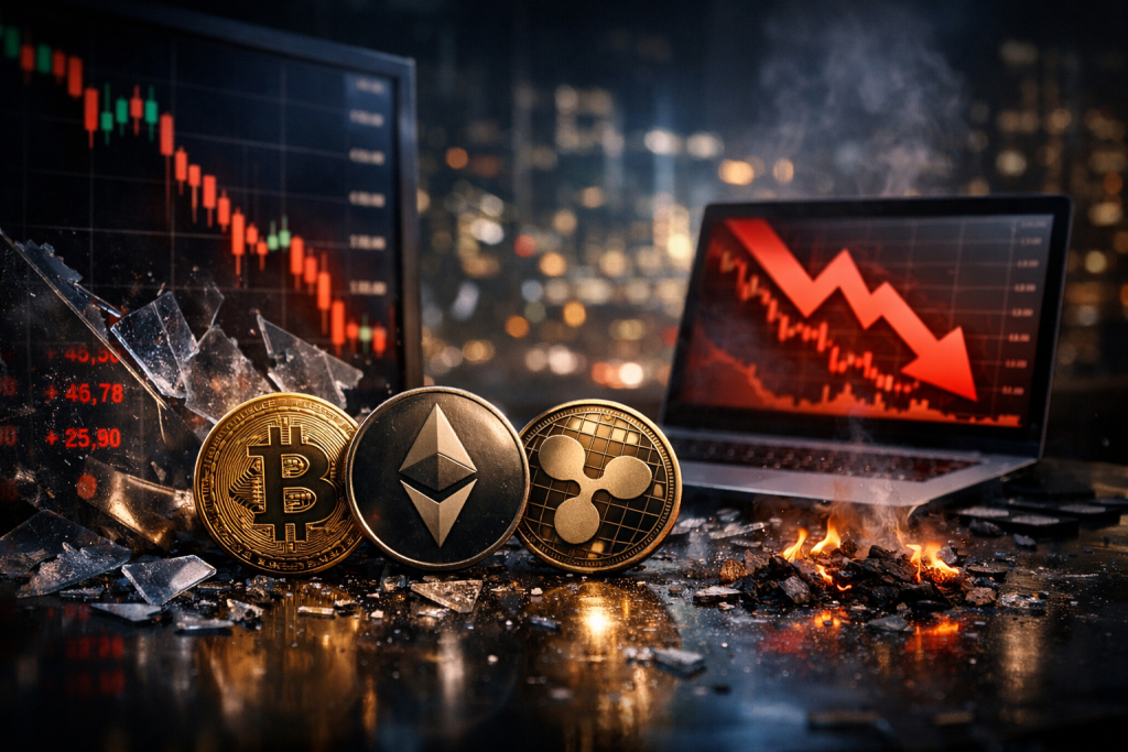Crypto Market Faces Turbulence: Nearly $1 Billion Liquidated as Major Tokens Decline Crypto Market Faces Turbulence: Nearly $1 Billion Liquidated as Major Tokens Decline – featured image