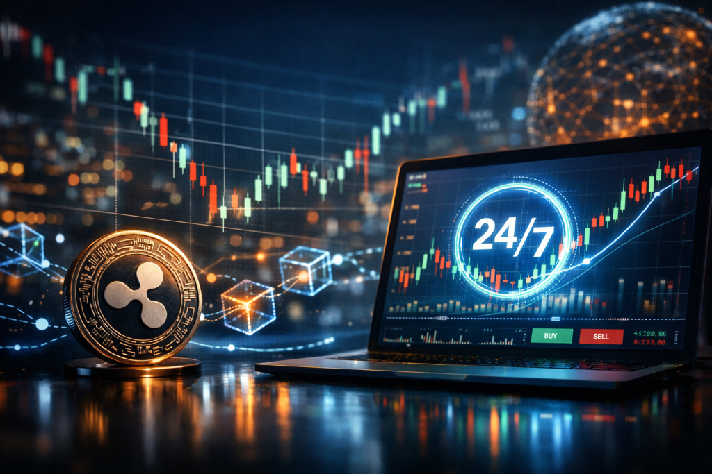 Ripple Revolutionizes Stock Trading with 24/7 Access, HSBC Cautions on Market Volatility Ripple Revolutionizes Stock Trading with 24/7 Access, HSBC Cautions on Market Volatility – featured image