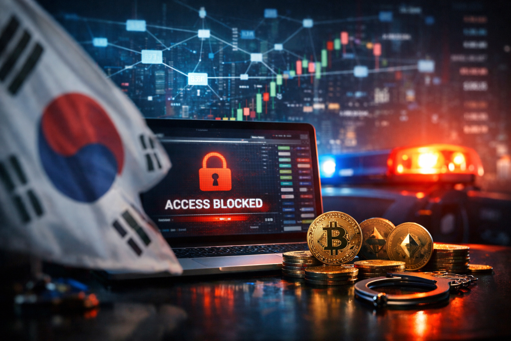 South Korea Cracks Down on Crypto Exchanges: KuCoin and MEXC Among 27 Blocked Sites – featured image